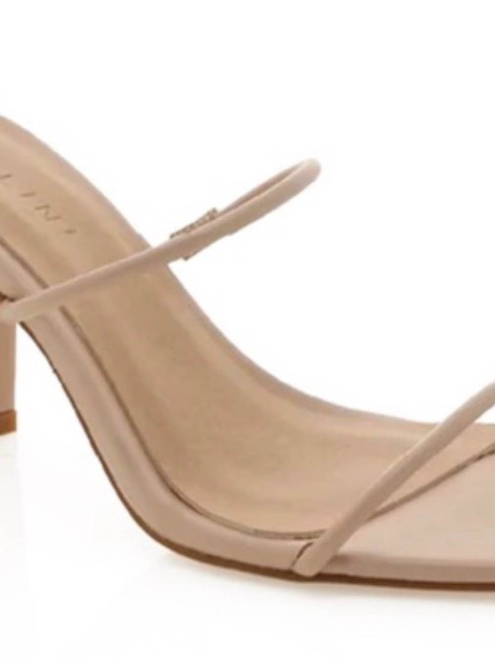 Billini Beige/Nude Slim-Strap Mid Heel Sandal
